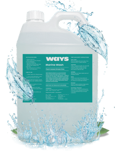 Marine Wash Product Image + Watersplash